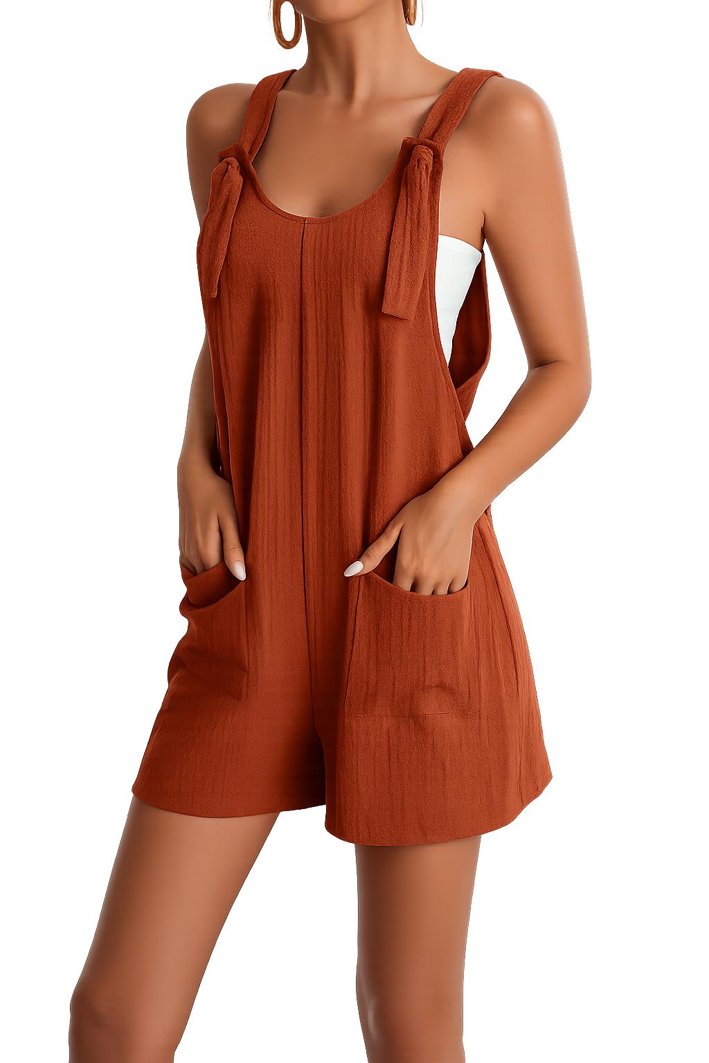 2026 Women's Summer Leisure Fashion Tank Top Short Pants Overall Skirt Bib Bottoms for Women