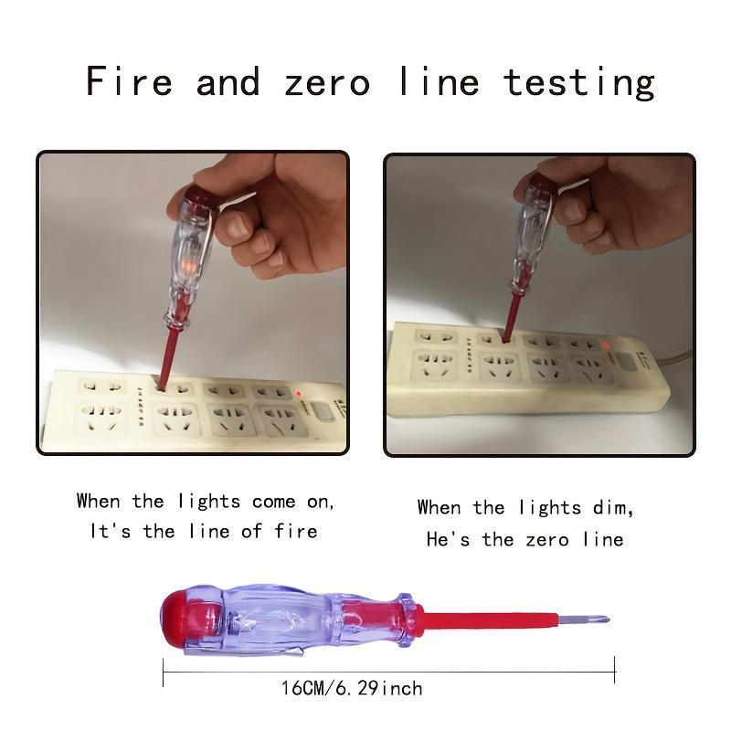 Household Insulation Screwdriver Set, 1 Set Cross Hexagon Electrical Service Tool Set with Test Pen, Multifunctional Insulation Screwdriver Set with Storage Bag