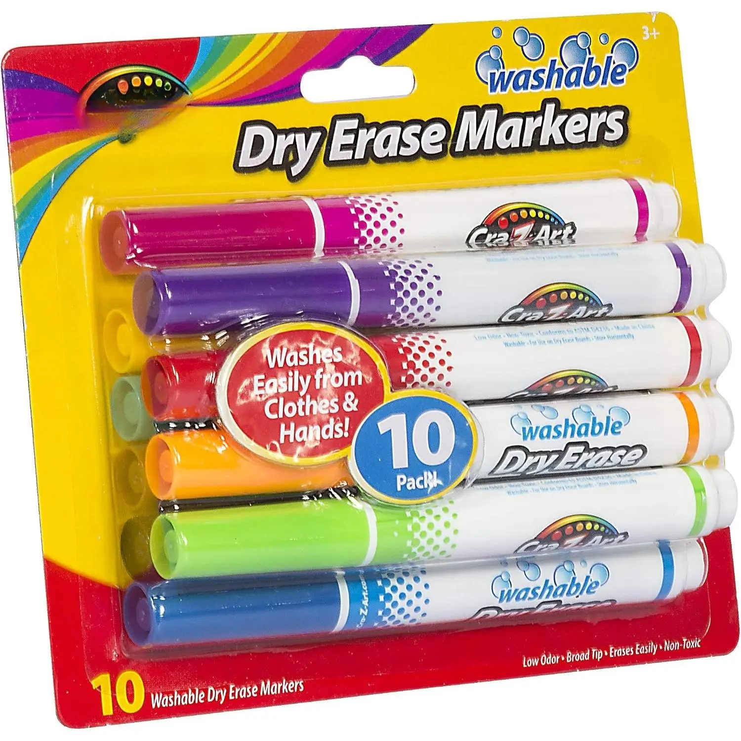 Washable School Dry Erase Markers - 10 Count