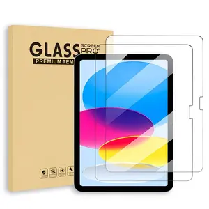 Screen Protector for iPad 11th 10th Generation (iPad A16 11-inch 2025/10.9 inch 2022), 2 Pack Tempered Glass for iPad 11/10 Gen, Case Friendly, Anti-Scratch, Touch Sensitive