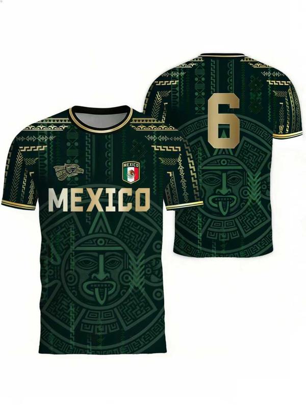 2026 New Arrival - Great Deal on Mexico World Cup Home Jersey,Men's Football Print T-shirt， 4 Mexican-themed jerseys，Breathable Sweat-Absorbent, Sporty Fit, All Seasons, Fast Shipping，Mexico home ground World Cup support jerseys，Family Gifts