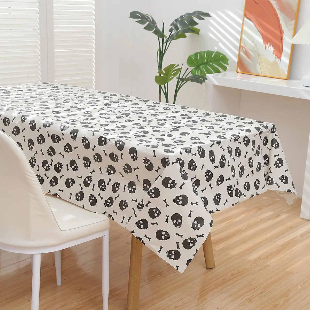 Disposable Paper Tablecloth for Halloween Party Supplies, Indoor Outdoor Table Decor, Wood Harvested From China, Other Entertainment Memorabilia