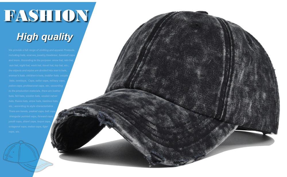 New vintage baseball cap, simple duckbill cap, outdoor sports cap, curved brim sunshade cap