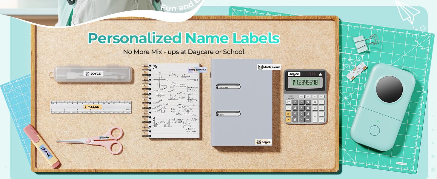 D30 Portable Bluetooth Label Maker Machine with Tape, Small Mini Label Printer, Multiple Templates Fonts Icon Labeler for Home, School, Office