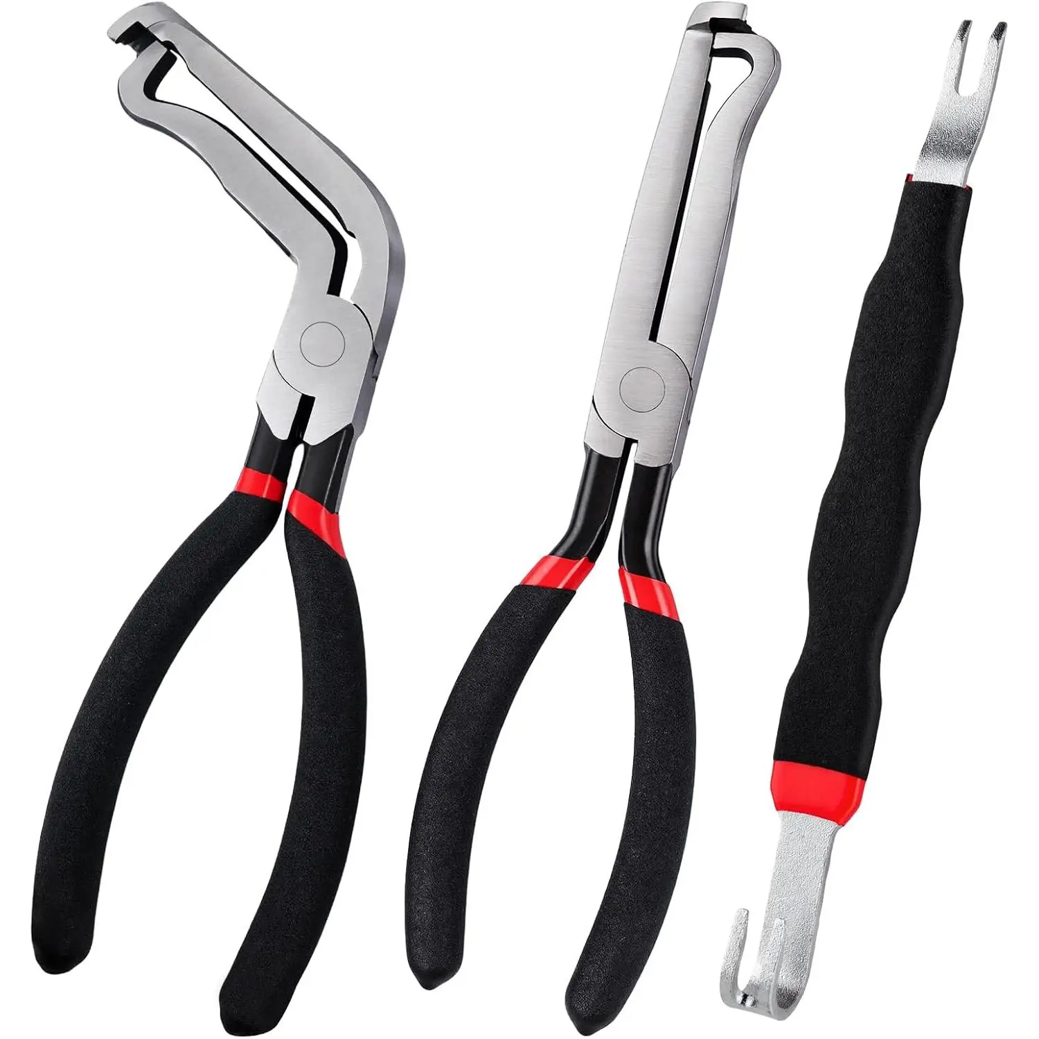 3-Piece Automotive Electrical Disconnect Pliers Kit, Upgraded Terminal Connector Separator Tool for Car Repair Assembly & Disassembly, 3-Piece Kit