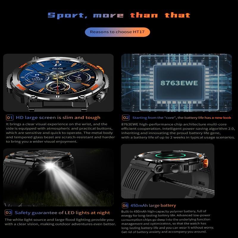 1.46 Inch HD Screen Smartwatch, Multi-functional Outdoor Sports Fitness Tracker, Wireless Receiving & Calling Multi-sport Mode Pedometer, Waterproof Watch with LED Light for Android/iOS Men & Women #TOP PICKS 1.46 Inch HD Screen Smartwatch, Multi-functional Outdoor Sports Fitness Tracker, Wireless Receiving & Calling Multi-sport Mode Pedometer, Waterproof Watch with LED Light for Android/iOS Men & Women #TOP PICKS