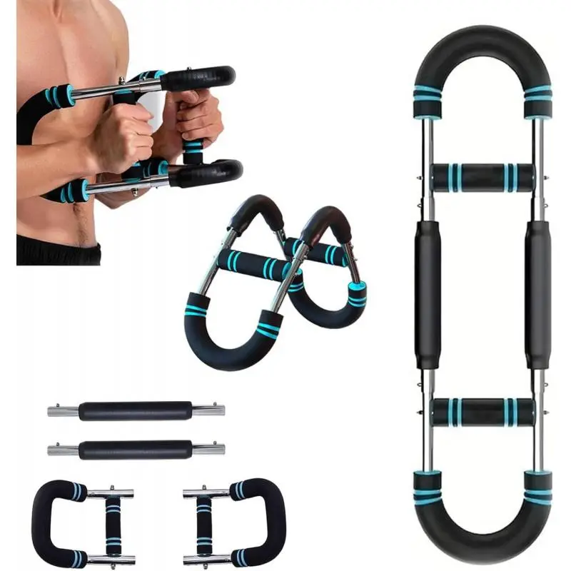 Power Twist Arm Trainer, Adjustable Twist Arm Chest Muscle Exerciser, Shoulder Muscle Training Fitness Equipment, Portable Spring Resistance Home Fitness Equipment, Home Gym Gear