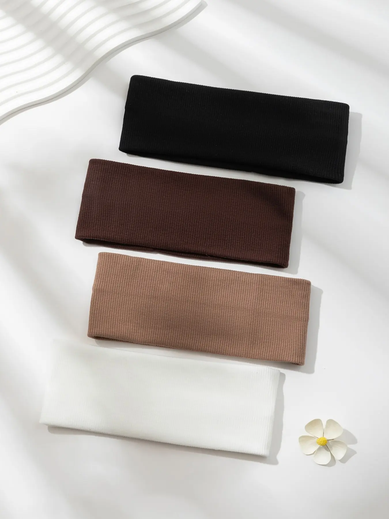 4 Pcs Casual Versatile Simple Solid Color Sports Headband Hair Band Turban Headband Sweatband Fall Winter Hair Accessories For Women For Vacation Outfits Woman Elegant Scarf Women Bandana Soft Headwrap