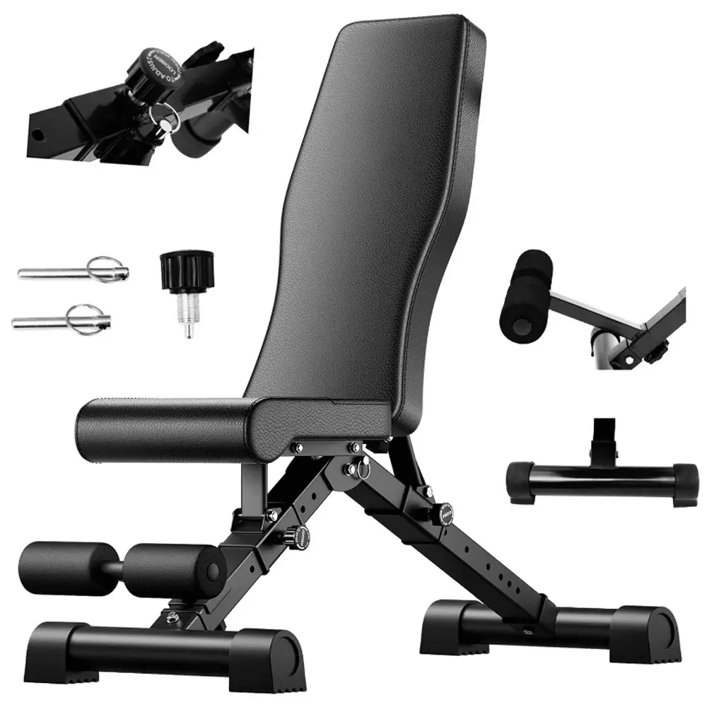 2026 Weight Bench Home Gym Equipment ,Basic Weight Bench For Home Gym, Adjustable Workout Bench With 8 Backrests, 1000LBS Weight Capacity For Bench Exercise, Foldable Workout Weight Bench Press For Full Body Strength Training,Maximum Weight 1000 Lbs