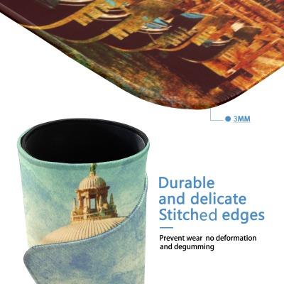 Creative Moon & Star Pattern Mouse Pad, Non-slip Rubber Base Stitched Edge Desk Keyboard Pad, Large Gaming Mouse Pad