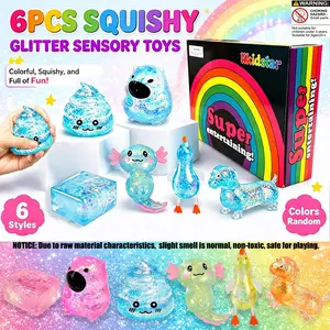 6pcs/set - Surprise Multi Style Blind Box Maltose Stress Relieving Toy Set, Creative Release Slow Rebound Pinch, Soft Sensory Toys for Relieving Stress Anxiety, Adult and Children's Party Gifts