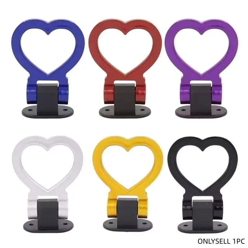 Heart Shape Decorative Tow Hook, Car Rear Bumper Racing Ring, Universal Jdm Auto Exterior Styling Accessory, Automotive Decoration, Car Decorations, Vehicle Decoration