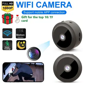 HD Mini Home Security Camera, Magnetic Flexible Installation, Infrared Night Vision, Audio Video Recording, Pet Camera, Indoor Safety Monitor