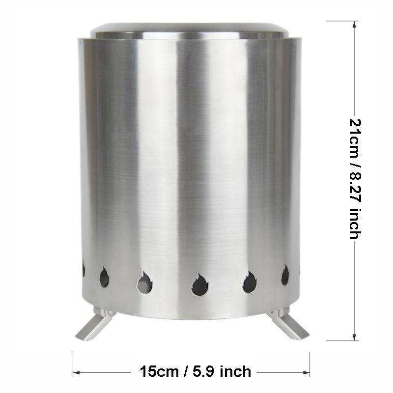 Outdoor Tabletop Fire Pit with Stand, Mini Fire Pit with Travel Bag, Portable Fire Pit, Low Smoke Stove, Suitable for Urban Yard Parties and Suburban Camping, Valentine's Day Gift