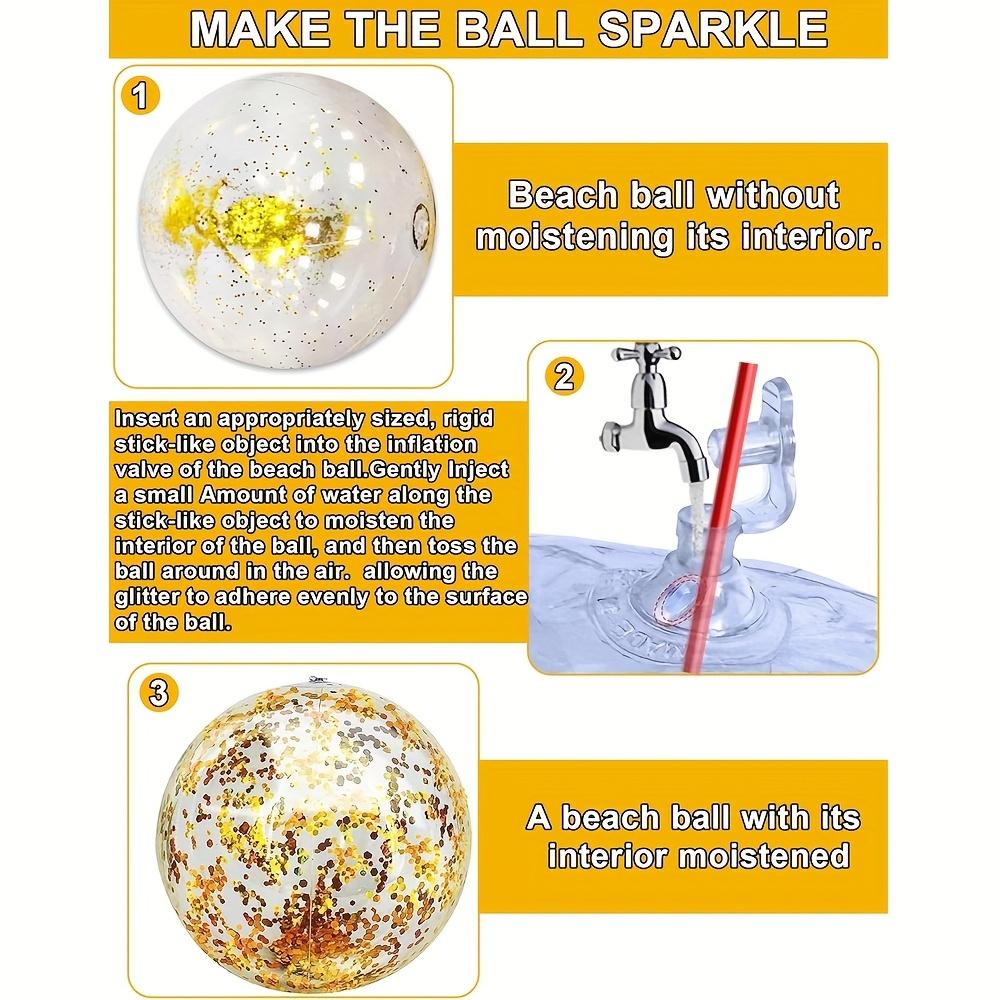 Inflatable beach balls, pool party water sports, swimming accessories.