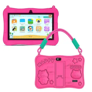 7-Inch Kids Touchscreen Tablet PC, Android Tablets with Shockproof Case, Android 13.0, 4GB RAM 64GB ROM, Dual Cameras 2MP + 5MP, Wi‑Fi and Bluetooth-Compatible, Parental Control, Ideal Gift #GLOBAL PICKS