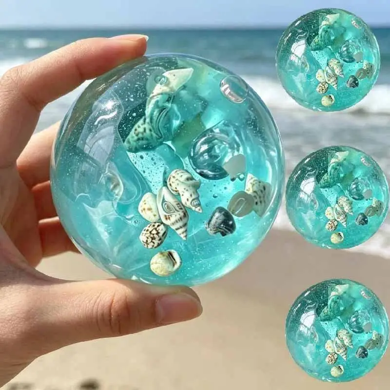 Marine Maltose Squishy toys stress ball Transparent Slow Rebound fidget Stress Relief Ball Healing Stress Relief Toys