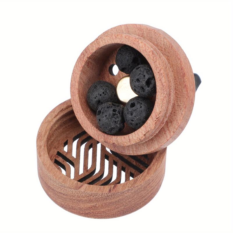 1pc Wood Automobile Essential Oil Fragrance Diffuser, Portable Innovative Mini Fragrance Diffuse, Car Decorations, Living Room, Study, Office Aromatherapy Stick Set - Slow Release Aroma, No Essential Oils
