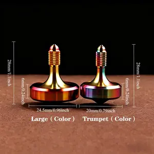 FEGVE Precision Metal Spinning Top, Well Made Stainless Steel Spin Long Lasting Exceed Desktop Gyro EDC Toy, Perfect Balance Easy to Use Kill Time Efficiently