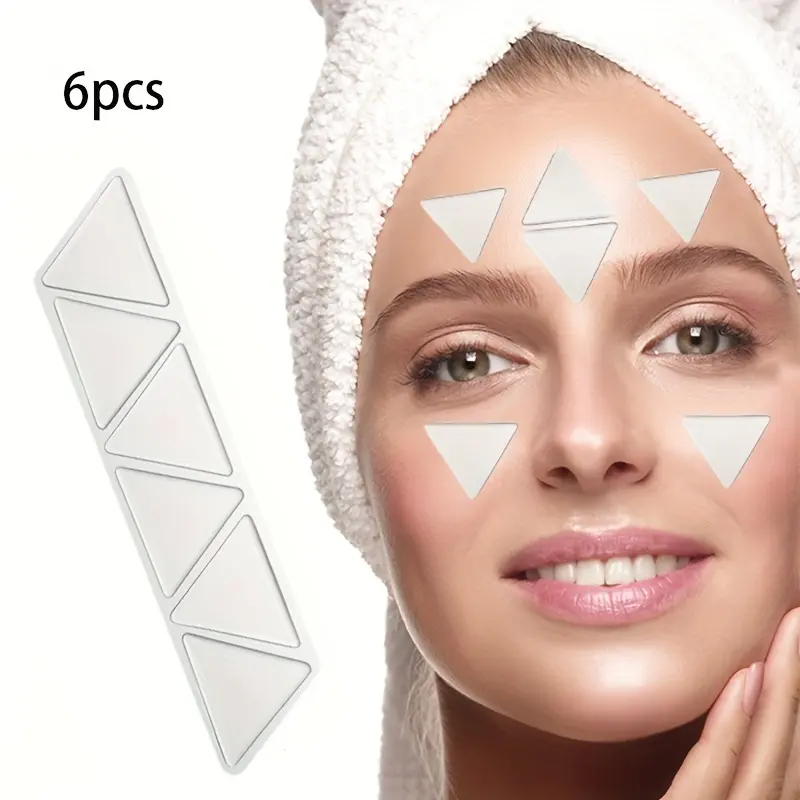 6Pcs/set Anti Wrinkle Patch for Eyes&Forehead&Chin Reusable Facial Lifting&Tightening Silicone Sticker Anti-aging Skin Care Tool