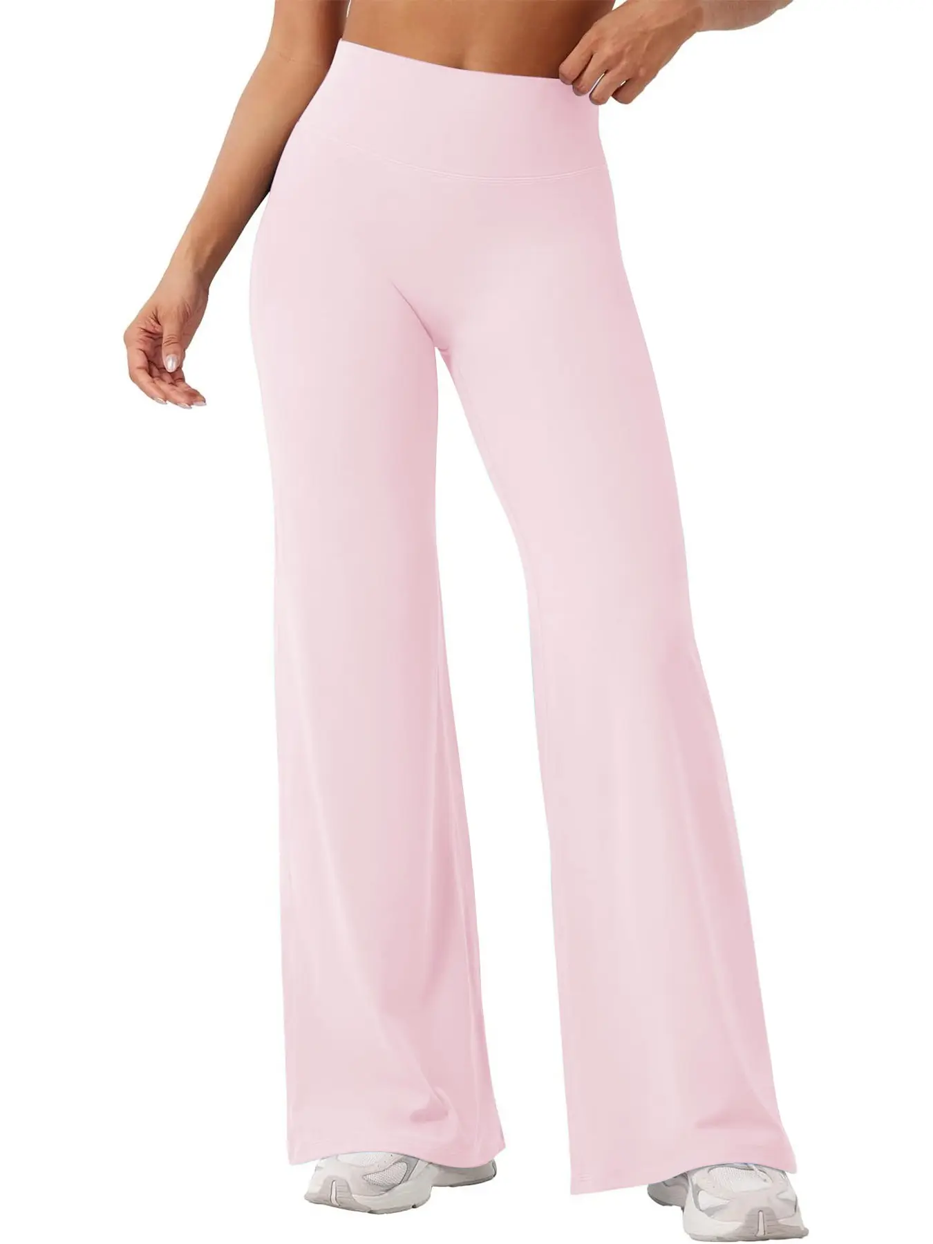 31.5'' Inseam Loose Casual Straight Leggings for Women, Workout Leggings Womens No Front Seam Straight Leggings High Waist Buttery Gym Yoga Pants, Yoga Pants Activewear Women High Waist Stretch Casual Soft Straight Leg Bottoms