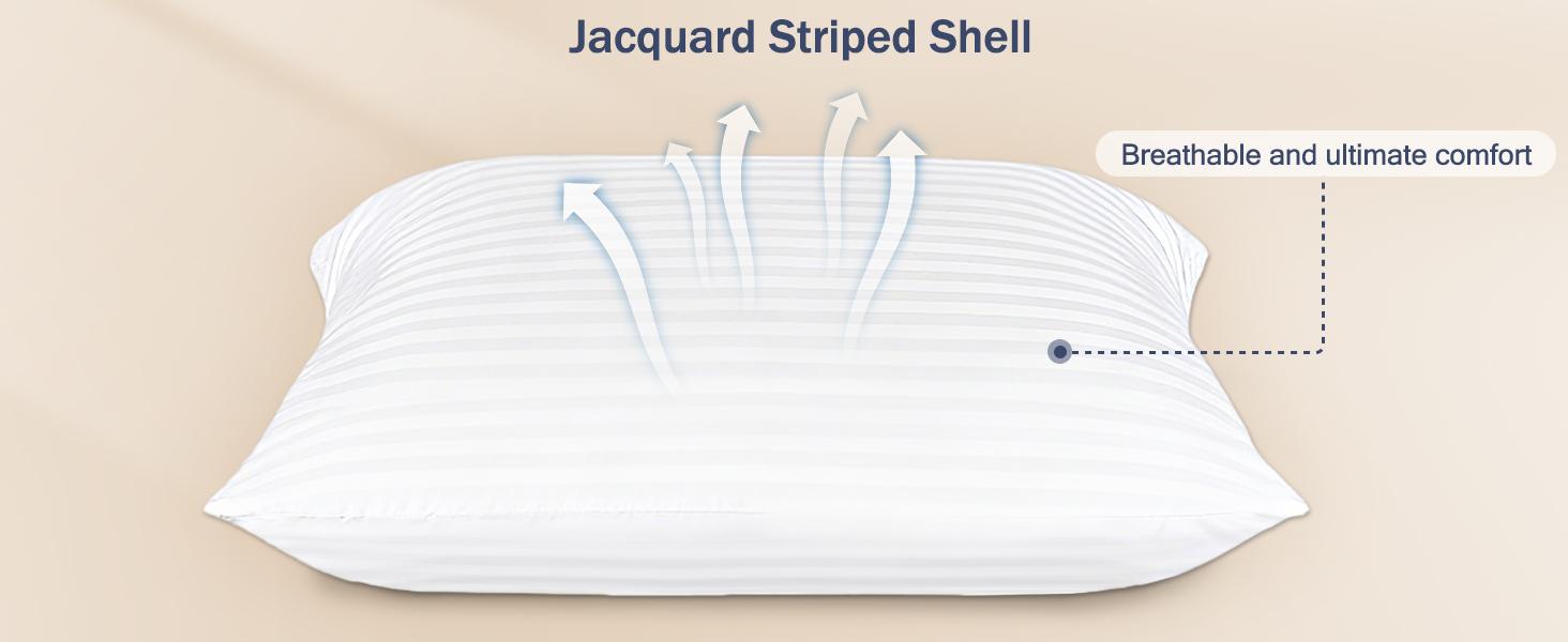 King Size Pillows Set of 4 Bed Pillow for Sleeping King Pillows 4 Pack for Back, Stomach or Side Sleepers Soft and Supportive Washable Pillow for Bedroom