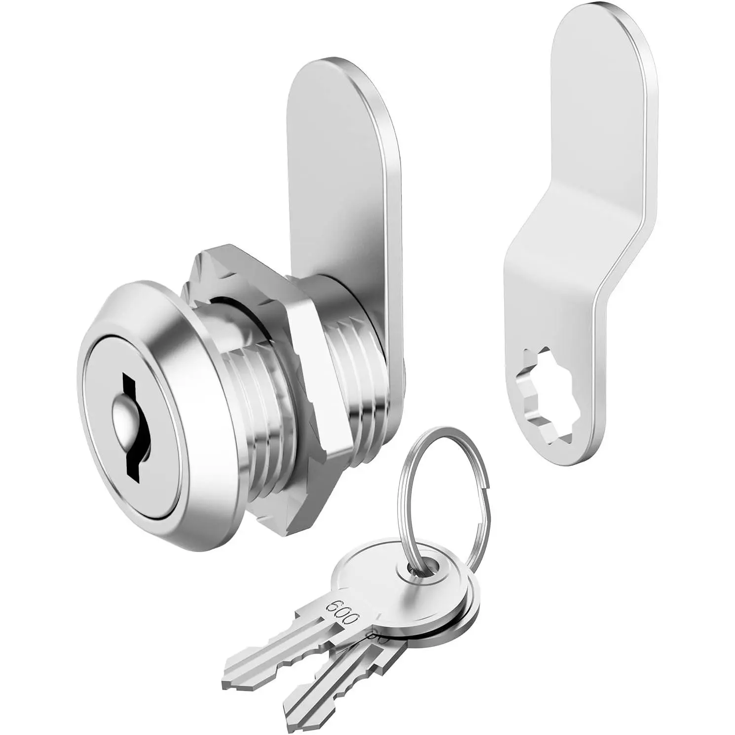 1 Pack Cabinet Locks with Keys, 5/8" Cam Lock Keyed Alike, Secure Drawer File Cabinet Mailbox Lock Replacement, RV Storage Locks, Zinc AlloyGift