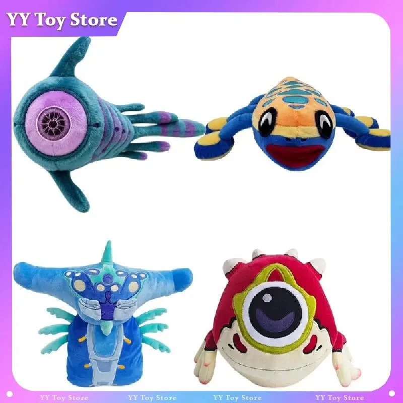 New Subnautica 2 Oculus Fish Plush Toy Game Peripheral Plush Doll Soft Home Ornament Collection Birthday Gift  For Fans