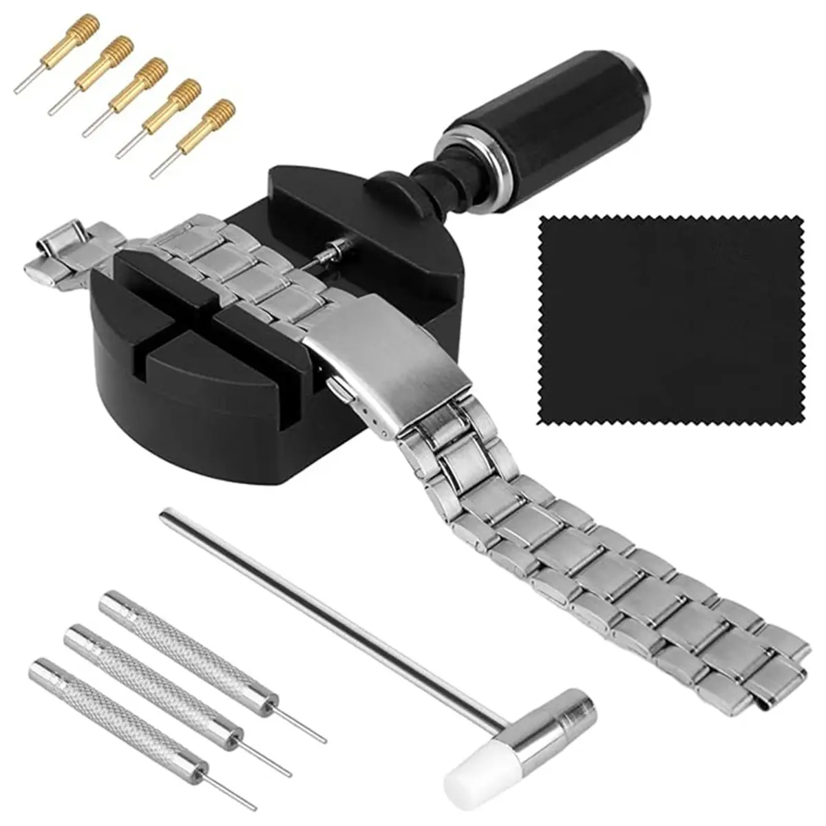 1 Set Watch Link Removal Tool Kit, Watch Band Tool Strap Chain Pin Remover Repair Tool Kit For Watch Band Strap Adjustment, Watch Bracelet Sizing And Watch Repair, Watch Tools