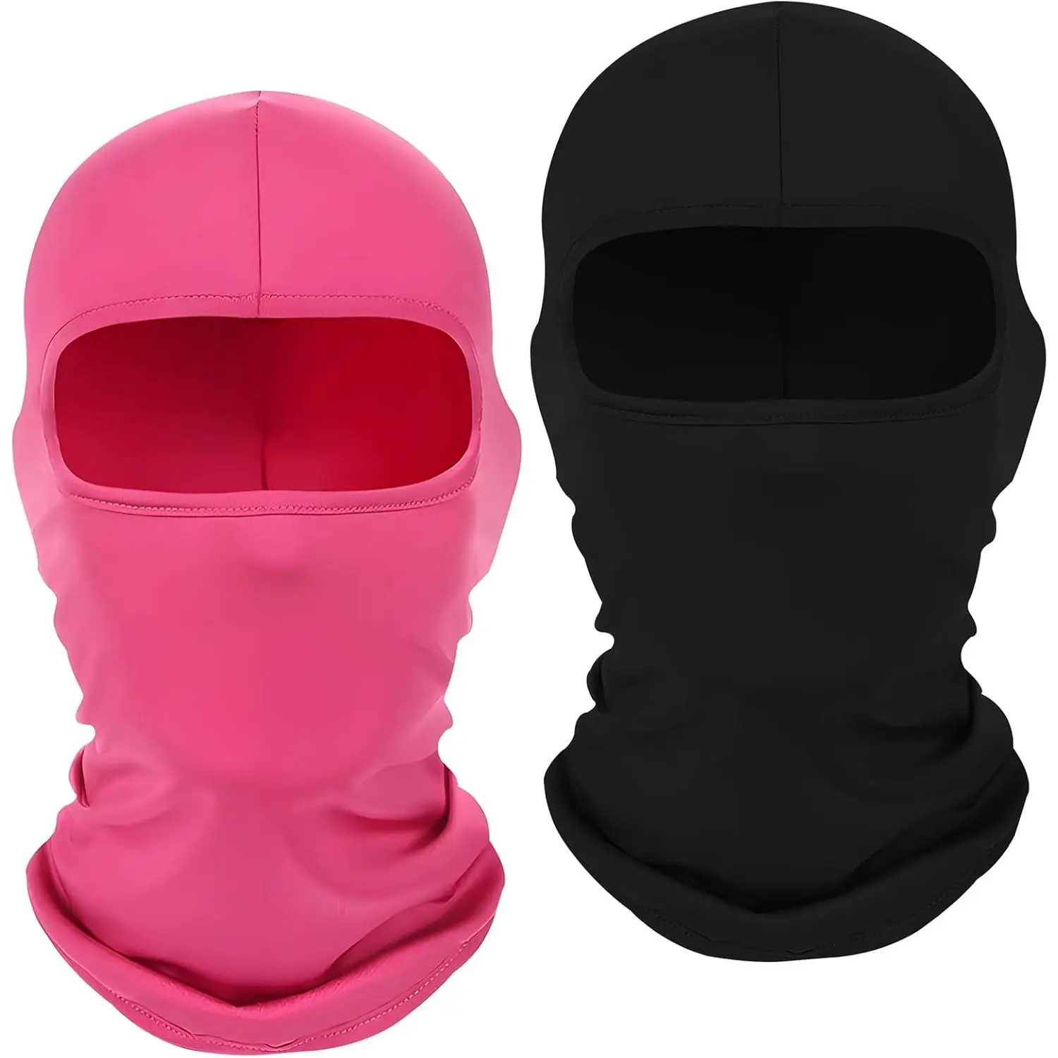 2Pcs Full Face Cover Ski Mask Balaclava Unisex Hood Cap Neck Gaiter UV Protector for Outdoor Sports Snowboard Travel