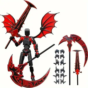 Titan 13 New Star Figure Set, Multi-Joint Movable Figurines 3D Printed Collectible Figurines, Mixed Color Desktop Decor, Independence Day Gift, Steam Interactive Ornament