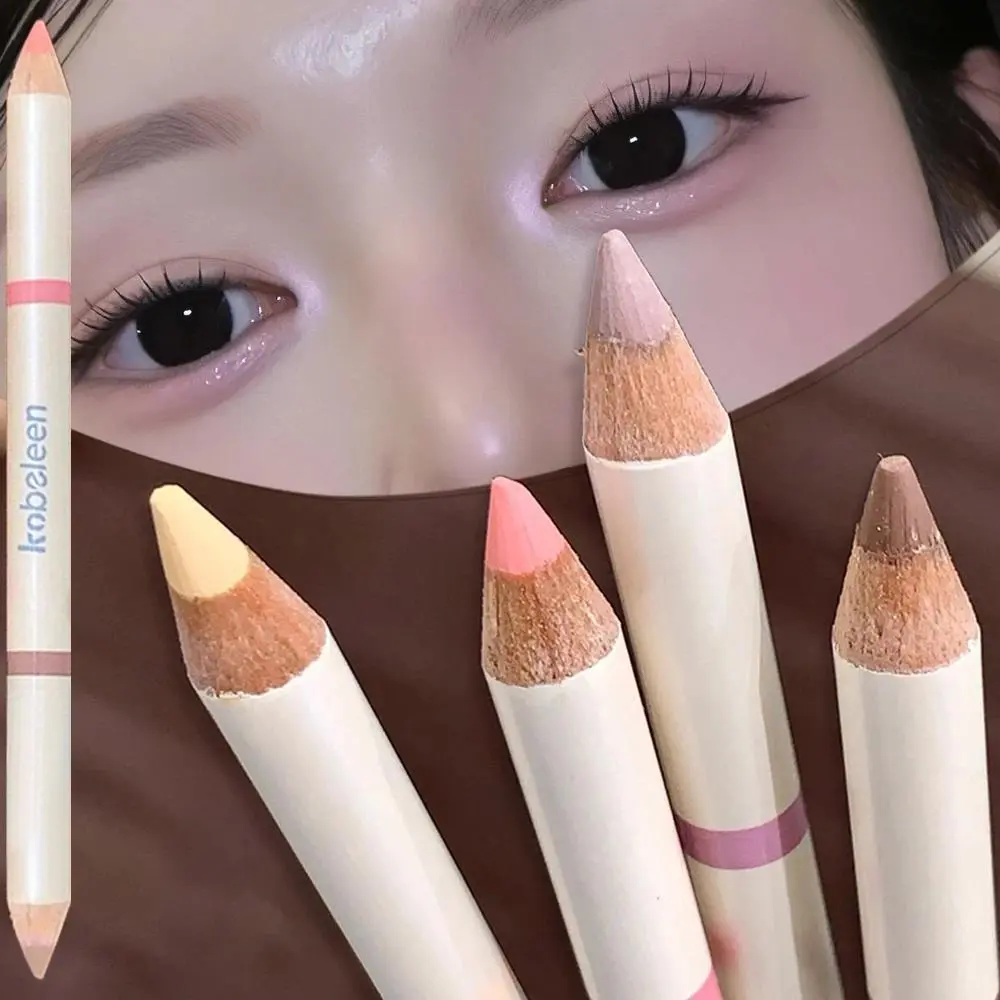 2-in-1 Pink Purple Matte Under Eye Pencil Aegyo Sal Highlighter Lying Silkworm Pen Eye Makeup Easy To Use Eyeshadow Cosmetic
