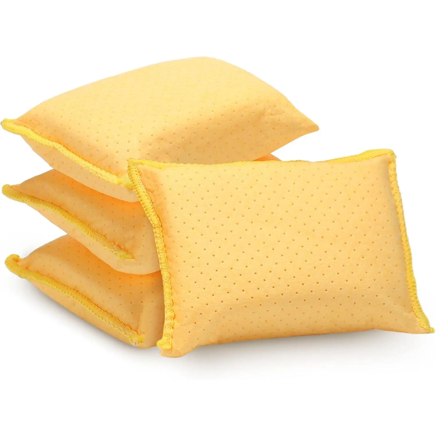 4 count  Windshield Defogger Sponge Window Cleaner Tool for  Windshield Mirrors Glass No Scratch Absorbent Defogger Chamois Sponge Bulk Auto Wash Cleaning Supplies