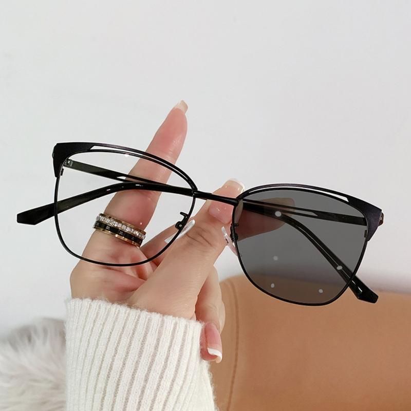2026 New Arrival Unisex Retro Y2K Anti-Blue Light Glasses – Color-Changing Lightweight Frame for Office & Study