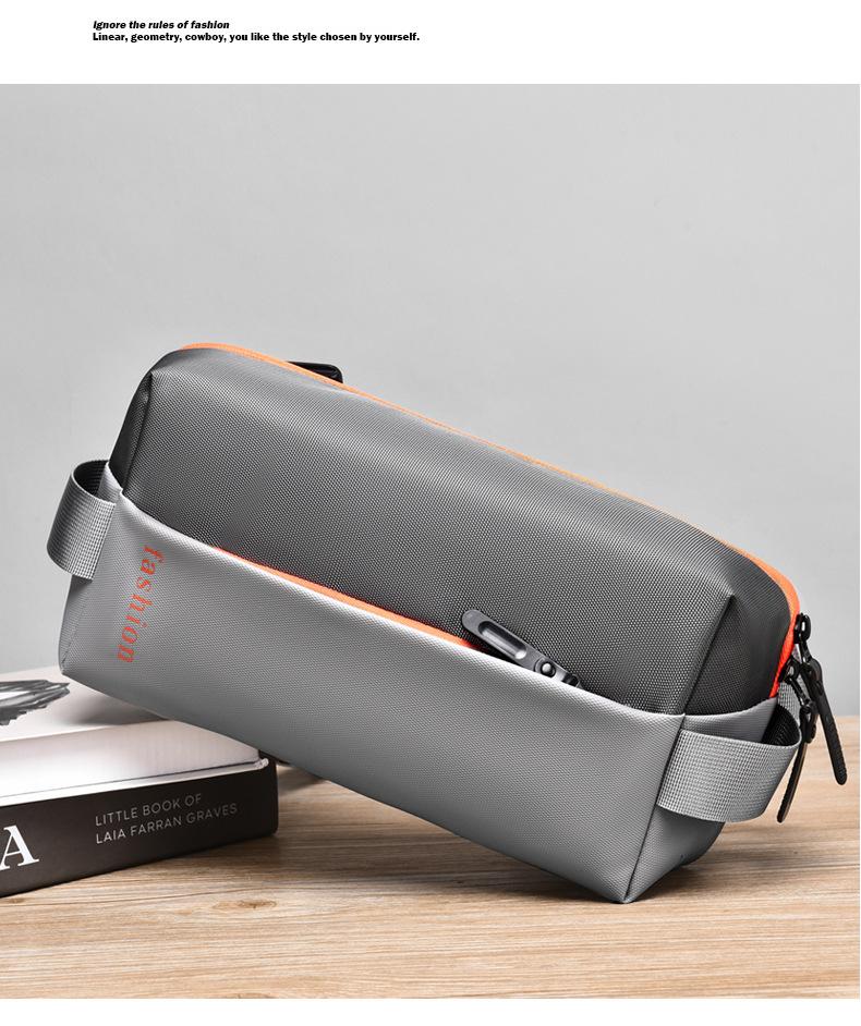 2026 New Trendy Cool Men's Bag, Crossbody Motorcycle Bag, Street Style Sports Car Crossbody Men's Bag, Waterproof Leather Chest Bag for Men