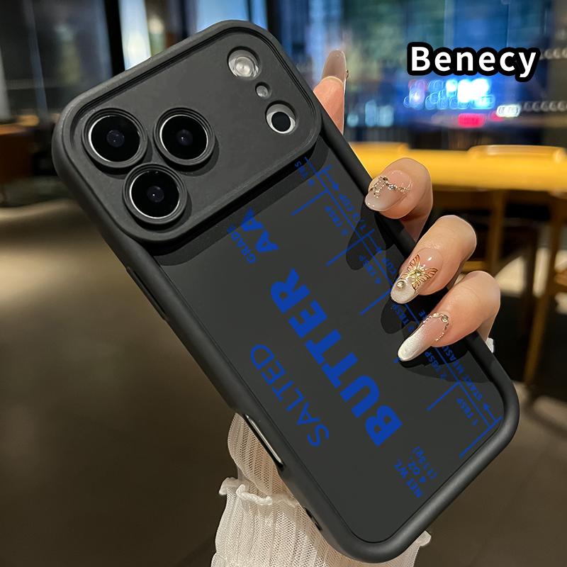 Phone Case for iPhone 17 Pro Max 16 Plus 15 14 13 12 11 Air E Salted Butter Measure Anti-Scratch Shockproof Soft Silicone Protective Cover