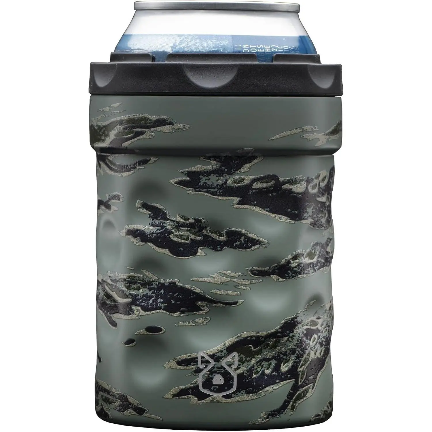 Hooch|Hog Soda Can Holder &  Coozies For Bottles & Cans | Can Cooler Insulated for 12 oz. Standard Size Cans | "The Shorty" Collection (Green Camouflage)