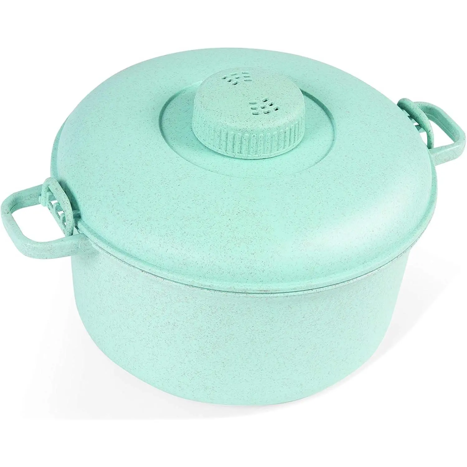 Eco Friendly Microwave Pressure Cooker - Easy & Fast Microwave Cooking Cookware for Rice, Chicken, Pasta and More - Non-Toxic Biodegradable Material Teal