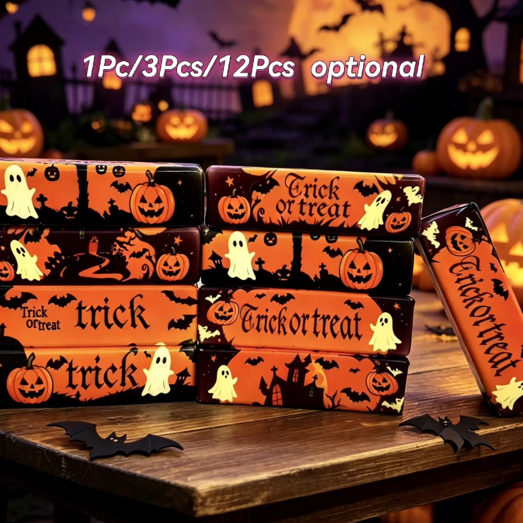 12PCS Halloween Butter, 1 / 3 /12 PCS strawberry squishy butter,  3pcs  Butter Stick, Ghost ,Pumpkin, Skull ,Golden , Butter squeeze toy,Liberty  Dumpling butter Toy , Slow Rising Squishy, Stress Relief & Fidget for ADHD,Party Favor Gift