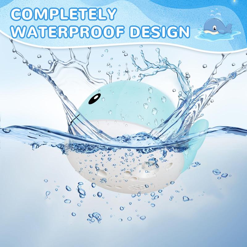 Whale Bath Toy Water Sprayer Glowing Water Play Toy Automatic Color Changing Suitable for 1-3 Years Old Children, Makes Bath Time More Enjoyable dinosaur bath toy