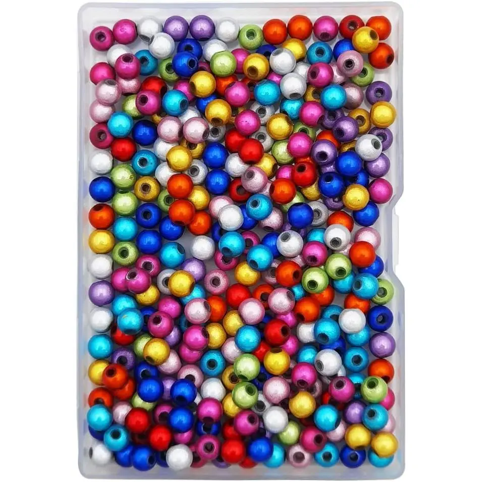 300 count Miracle Beads 6mm  Colors Round  Illumination for  Making Glistening Under Sunshine and Light
