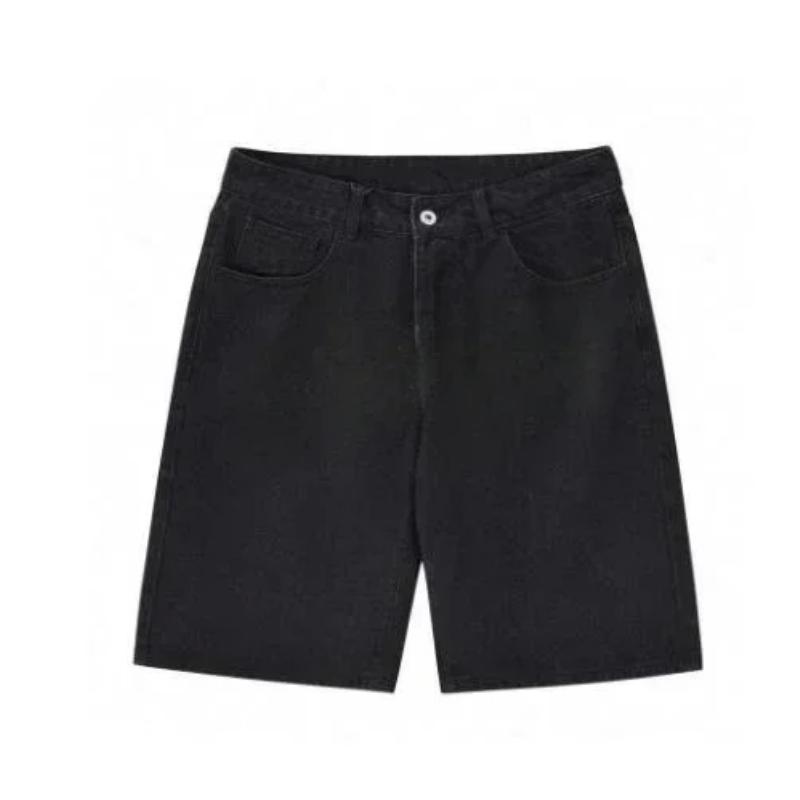 Summer retro skeleton denim shorts sports casual shorts new couple wearing street street 55 pants 2026 Europe and America(Sheets)