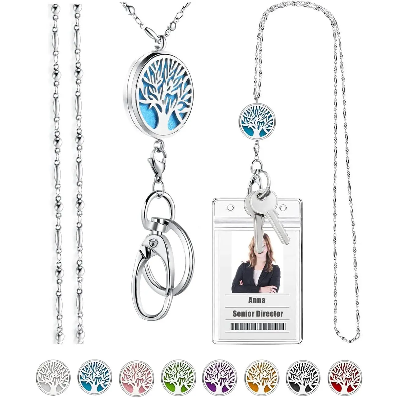 Retractable Lanyards for Id Badges  Women Cute Employee Teacher Appreciation Gifts Badge Holder Reel Lanyard