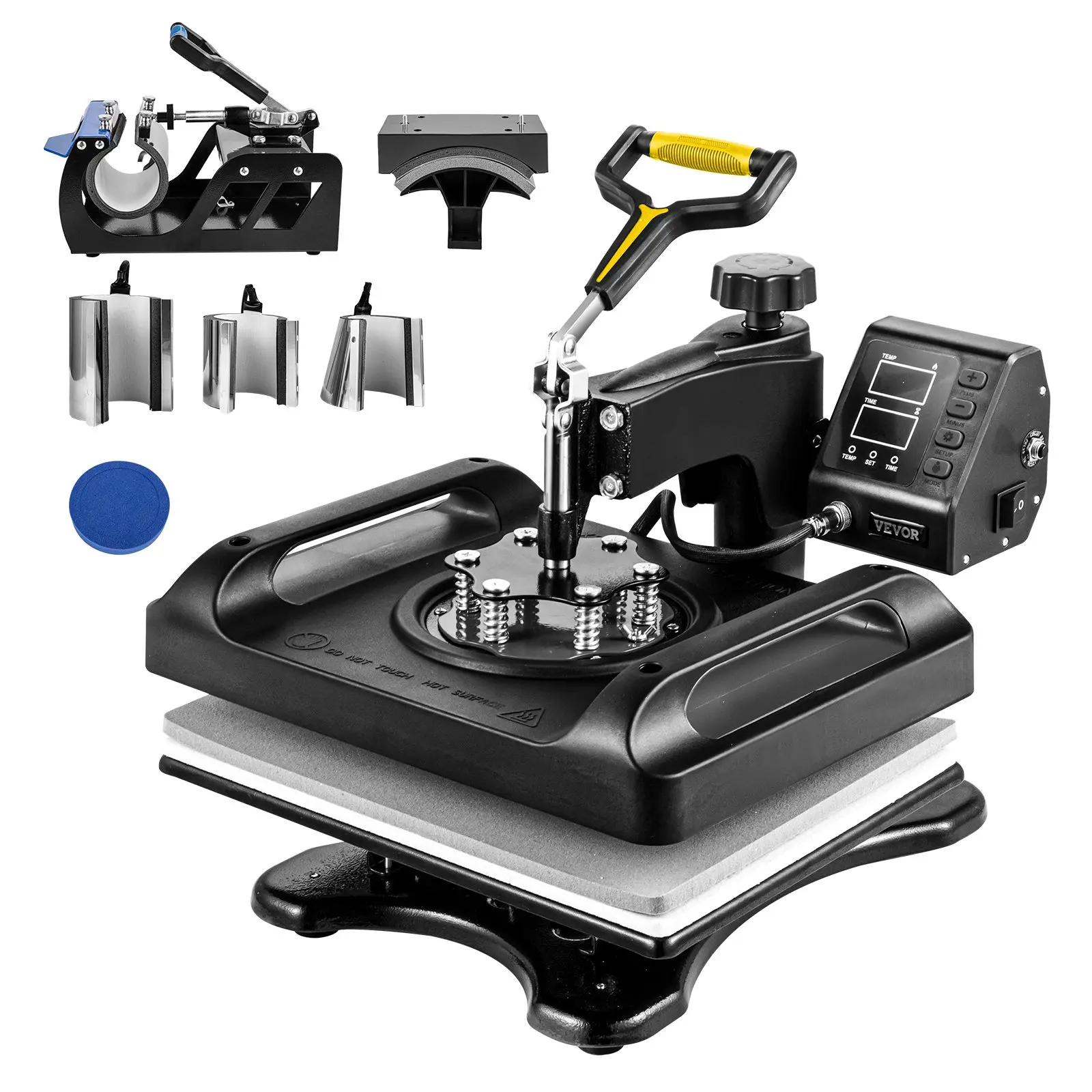 【DealsForYouDays】VEVOR Enhanced Heat Press Device, ETL Safety Certified, 12x15 inch, 8-in-1 Energy Efficient Combo, Versatile Sublimation with 360 Swivel