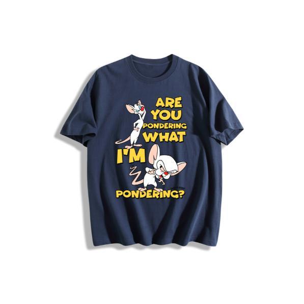 Runaway Brain Shirt: Are You Pondering What I'm Pondering?& What Do You Want Tonight? #RunawayBrainShirt #PinkyAndTheBrain #CartoonTshirt #NostalgiaTee #RetroTshirt  #CartoonLovers