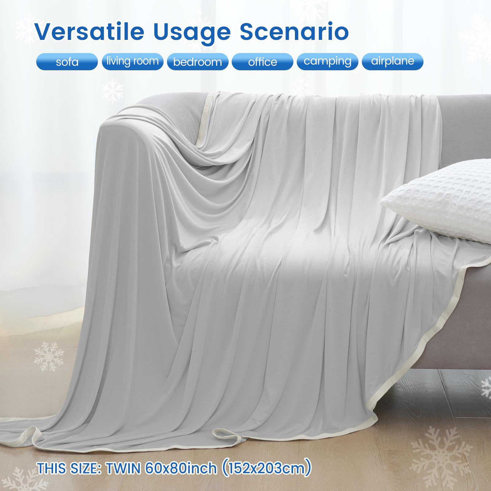 Summer Cooling Blanket, Machine Washable Blanket, Cold Air Conditioning Nylon Blanket, Lightweight Breathable Soft Cooling Smooth Blankets for Sleeping, Cozy Room Accessories, Mother's Day Gifts, Bedroom Accessories #GLOBAL PICKS