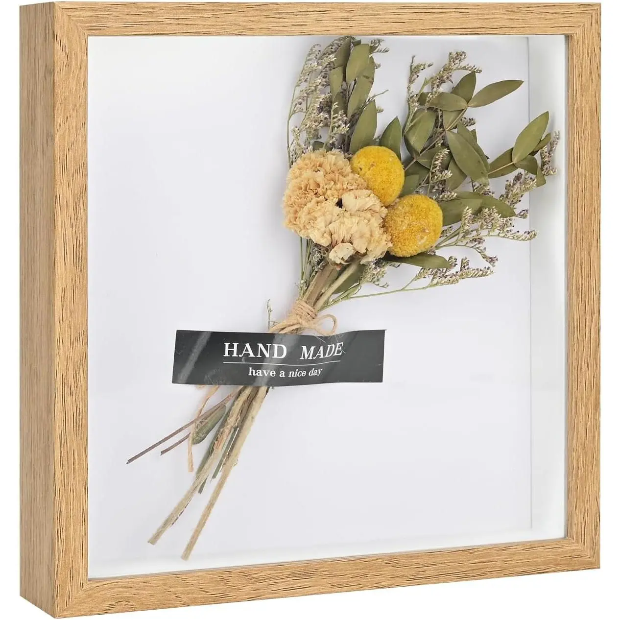 8x8 Shadow Box Frame Display Case for  Keepsakes, Wedding Photos,  Tickets, Dried , Crafts Memorabilia Wall Decor(8×8,