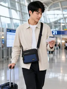 Lightweight Waterproof Nylon Crossbody Chest Bag for Men Women, Adjustable Shoulder Sling Backpack with Secure Zipper Pocket, Casual Outdoor Travel Hiking Running Gym Messenger Purse, Portable Phone Wallet Storage Bag, Stylish Holiday Gift