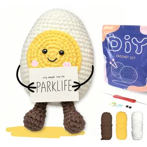 Yamaxin Beginner Crochet Kit, DIY Knitting Material Set with Tutorial Video, Random Accessory Colors, Perfect for Craft Enthusiasts