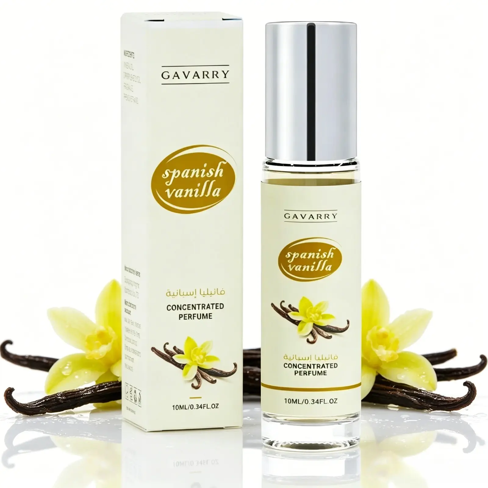 10ML Spanish Vanilla Pheromone Oil - Roll-On Subtle Essential Floral Woody Fragrance, Vanilla Body Oil for Men and Women, Dating Traveling Home